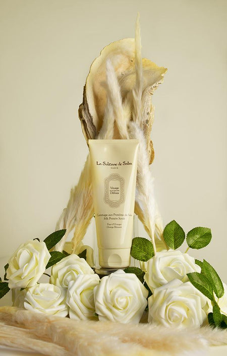 Silk protein scrub - Orange Blossom - Road of Delights