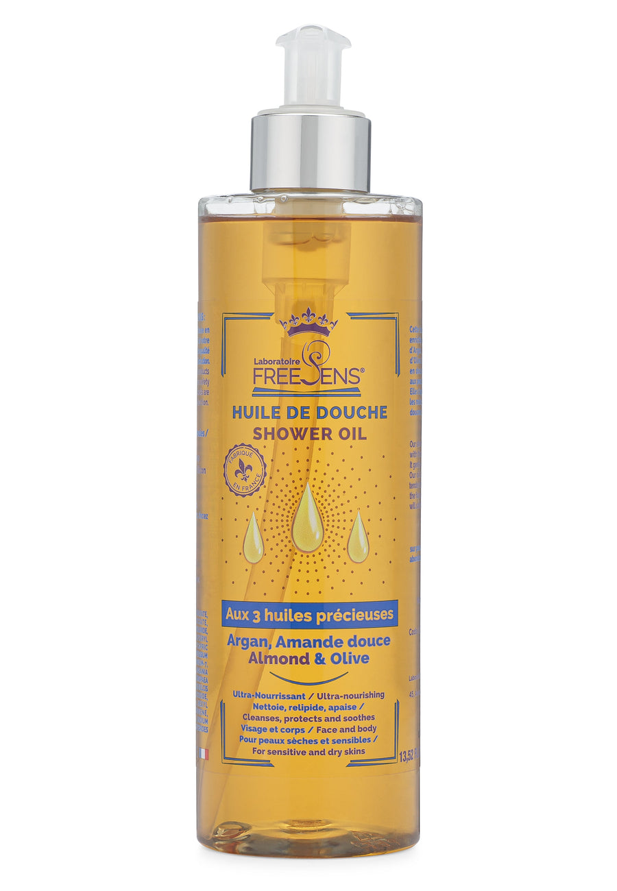 Shower Oil with Argan, Almond & Olive