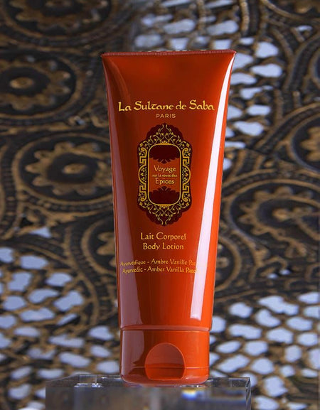 BODY LOTION - Ayurvedic Treatment - Amber Vanilla Patchouli Journey To The Spices Route