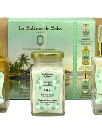 Pouch Gift Set - Island & Monoï - Tiara Flowers And Aloe Vera - Journey To The Islands
