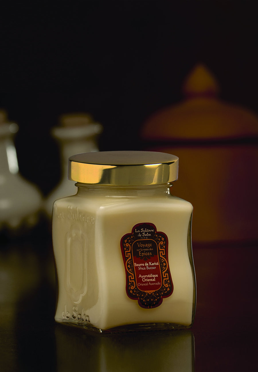 Shea Butter - Ayurvedic Treatment - Amber Vanilla Patchouli Journey To The Spices Route