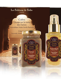 Body Gift Set - Ayurvedic Treatment - Amber Vanilla Patchouli - Journey To The Spices Route
