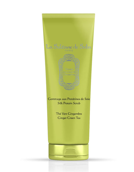 Silk Protein Scrub -  Green Tea & Ginger - Journey to the Route of Darjeeling