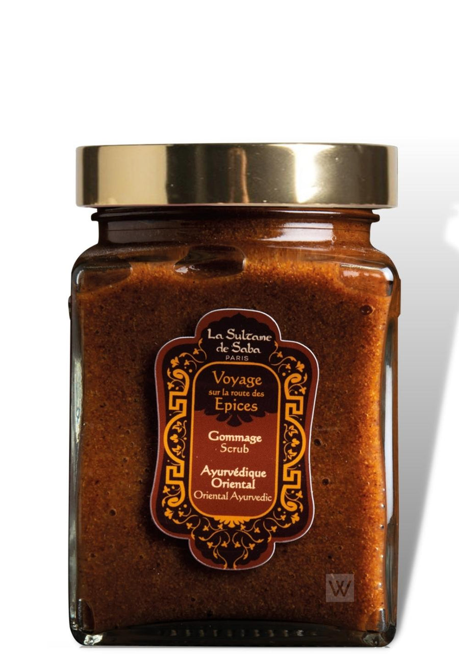 Body Scrub - Ayurvedic Treatment - Amber Vanilla Patchouli Journey To The Spices Route