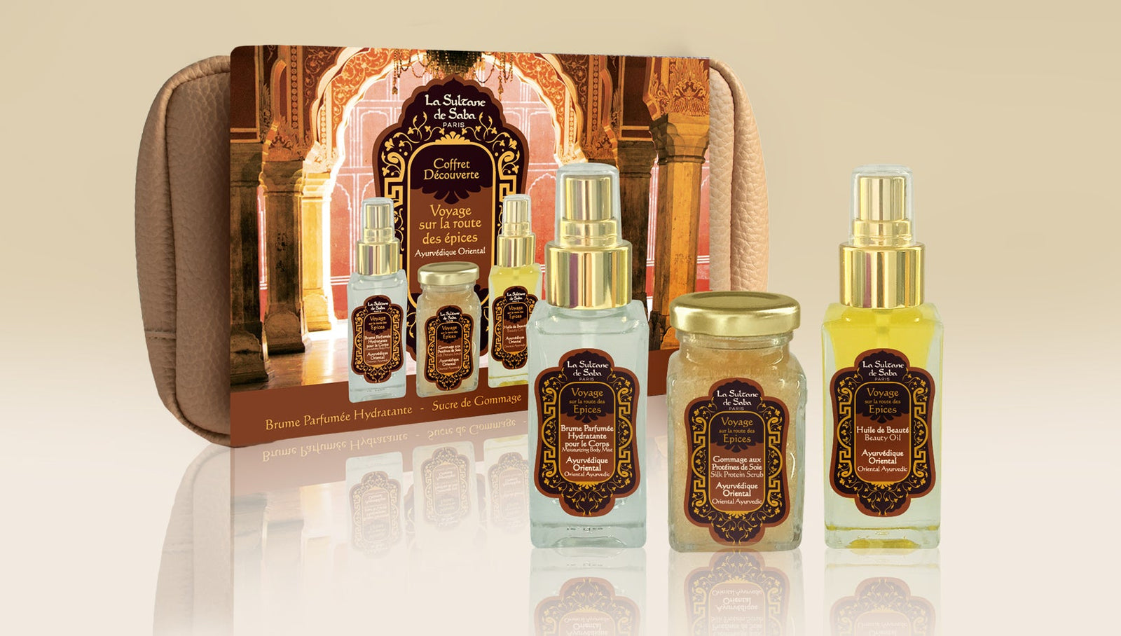 Body Mist Gift Set - Ayurvedic Treatment - Amber Vanilla Patchouli - Journey To The Spices Route