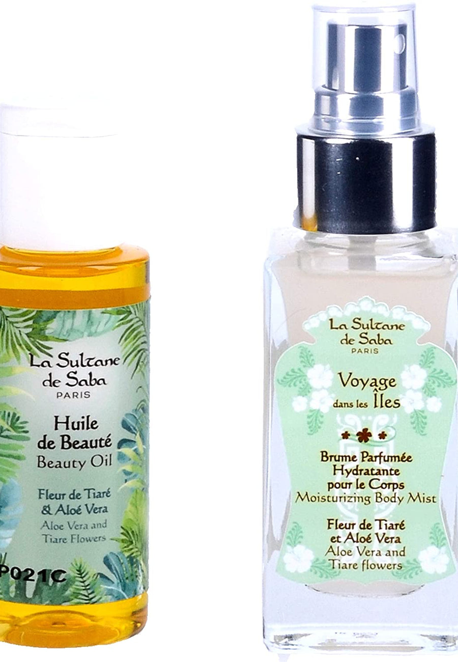 Travel Kit - Island & Monoï - Tiara Flowers And Aloe Vera - Journey To The Islands